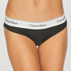 Calvin Klein dámské šedé kalhotky - L (038)